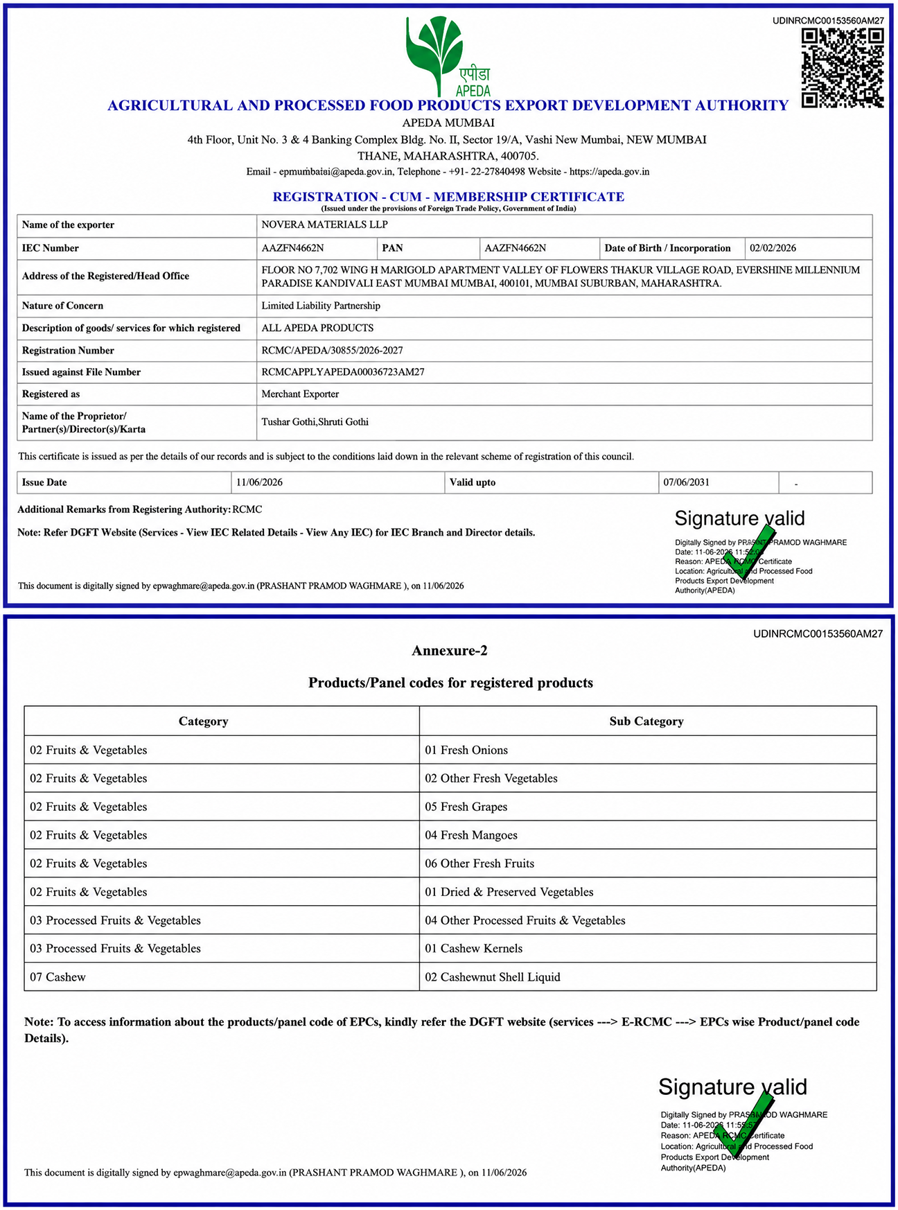 Certificate 1